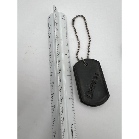 Skull Jewelry Set Gothic Biker Adjustable Ring Bracelet Necklace Dog Tag Cosplay - Picture 2 of 4